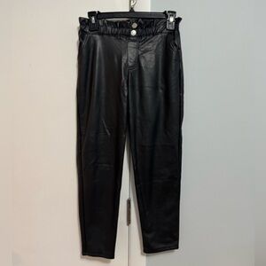 Abercrombie kids. Black Faux Leather Pants. Size 11/12